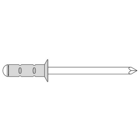Gesipa PolyGrip Blindniete Alu/Stahl Senkkopf 500stk.