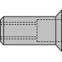 Gesipa Blindnietmuttern Alu Senkkopf-M 500stk.