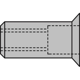 Gesipa Blindnietmuttern Alu Senkkopf-M 500stk.