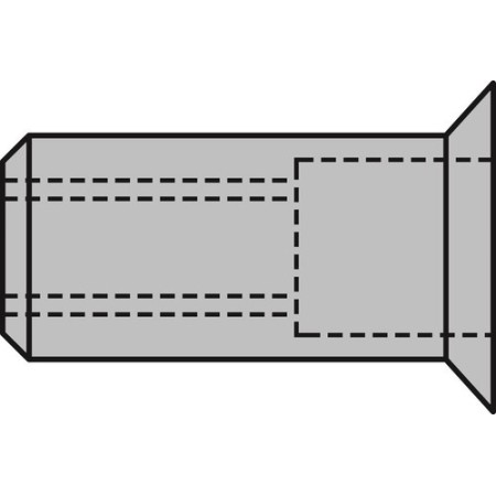 Gesipa Blindnietmuttern Alu Senkkopf-M 500stk.