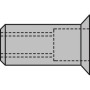 Gesipa Blindnietmuttern Alu Senkkopf-M 500stk.