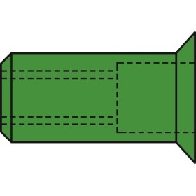 Gesipa Blindnietmuttern Senkkopf A4-Edelstahl-M 250stk.