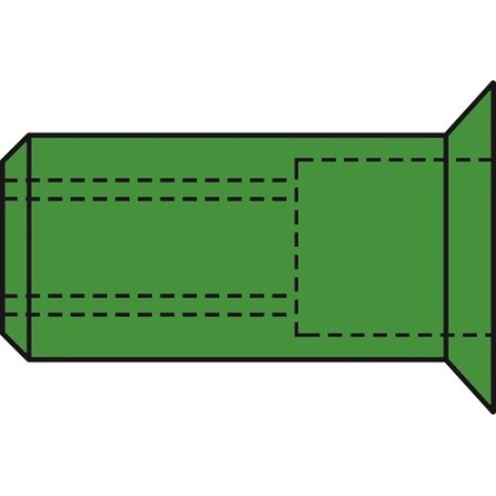 Gesipa Blindnietmuttern Senkkopf A4-Edelstahl-M 250stk.