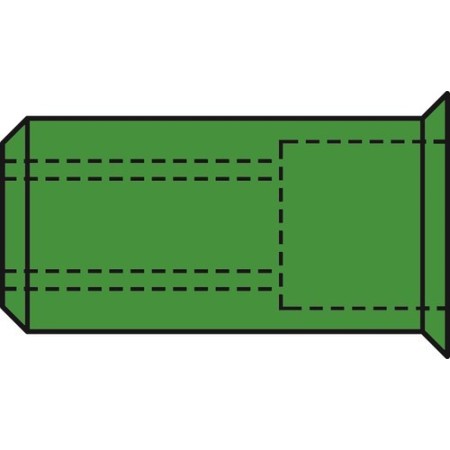 Gesipa Blindnietmuttern Kleinkopf A4-Edelstahl-M 500stk.