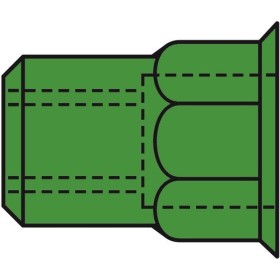 Gesipa Blindnietmuttern Teilsechskant A4-Edelstahl Kleinkopf-M 500stk.