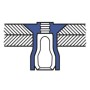 Gesipa MEGA GRIP Blindniete Stahl/Stahl Senkkopf 250stk.