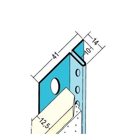 Anschlussprofil TB, für 12.5mm GKB, 10mm Schattenfugenschenkel