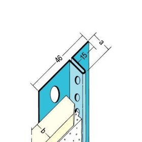 Anschlussprofil TB, für 12.5mm GKB, 15mm Schattenfugenschenkel