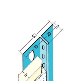 Anschlussprofil TB, für 12.5mm GKB, 20mm Schattenfugenschenkel