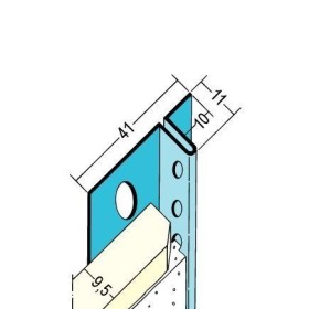 Anschlussprofil TB, für 9.5mm GKB, 10mm Schattenfugenschenkel