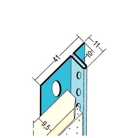 Anschlussprofil TB, für 9.5mm GKB, 10mm Schattenfugenschenkel