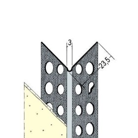 Kantenprofil TB für 1mm Putzdicke, 0.40mm Stärke