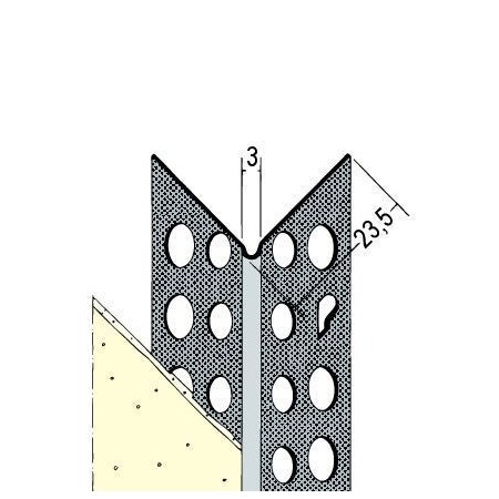 Kantenprofil TB für 1mm Putzdicke, 0.40mm Stärke