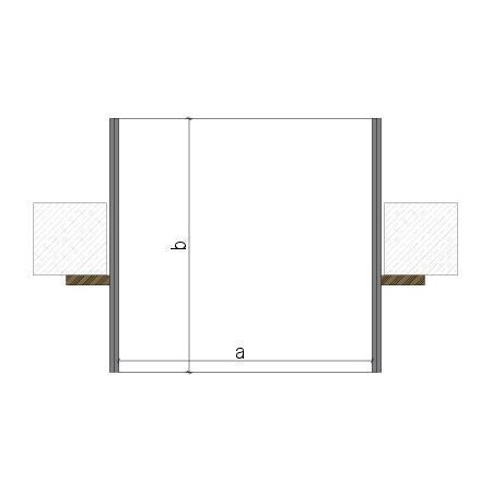 ProFORM Oberlicht in 2x12.5 GKF