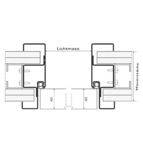 Ständerwerkzarge LBW-s MF 100mm