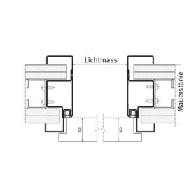 Ständerwerkzarge LBW-u MF 100mm