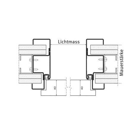 Ständerwerkzarge LBW-u MF 150mm