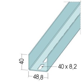 UA 50-2.0 Aussteifungsprofil 40x48.8x40mm
