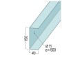 U-Wandprofil 150x40x1.5mm