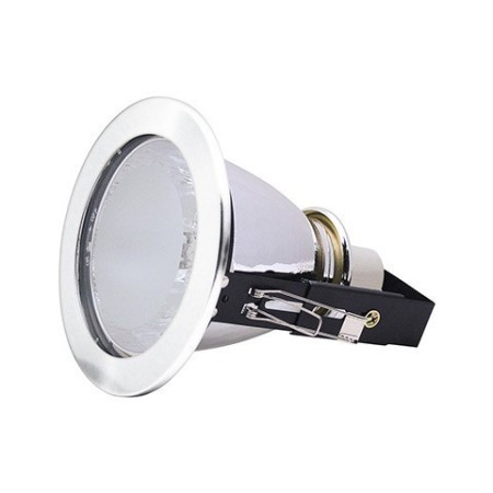 HL 604-Mat Chrom-60W-E27-Downlights / Energiesparlampen