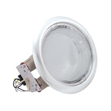HL 612-Weiss-2 x 26W ESL-E27-Downlights / Energiesparlampen