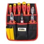 Felo Werkzeugtasche mit 9, rot und schwarz