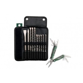 SDS-plus Pro 4-Bohrer-/ Meißel-Rolltasche, 10-teilig, Set