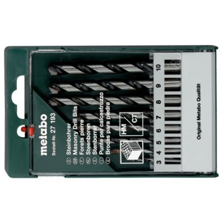 Steinbohrer-Kassette, 8-teilig