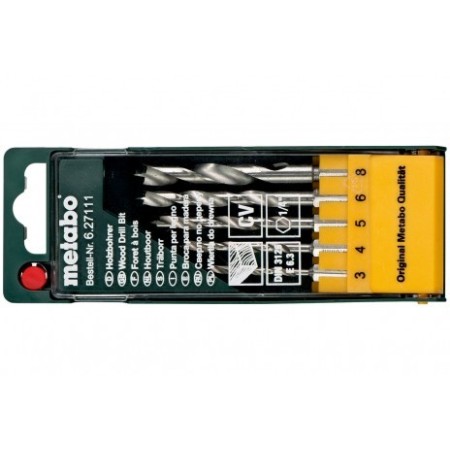 Holzbohrer-Kassette, 5-teilig E 6,3