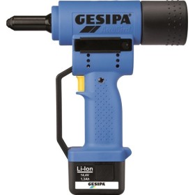 Gesipa Blindniet-Setzgerät AccuBird (2 Li-Ion Akkus 1,3 Ah / Ladegerät)
