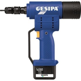 Gesipa Blindnietmuttern-Setzgerät FireBird (1 Li-Ion Akku 1,3 Ah / Ladegerät)