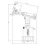 Gesipa Schliessringbolzen-Setzgerät TAURUS 4 Winkelkopf compact 90° für C6L 6,4