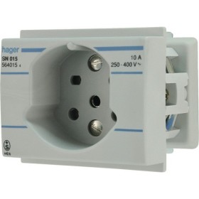 HAGER Steckdose Hager T15 für DIN grau