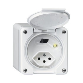 HAGER Steckdose Robusto T13 weiss