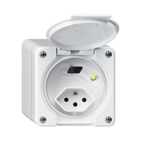 HAGER Steckdose Robusto T13 weiss