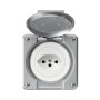 HAGER Steckdose Robusto T13 aluminium