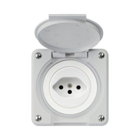 HAGER Steckdose Robusto T13 lichtgrau