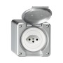 HAGER Steckdose Robusto T13 aluminium