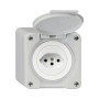 HAGER Steckdose Robusto NAP T13 lichtgrau