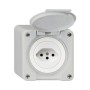 HAGER Steckdose Robusto NAP T13 lichtgrau