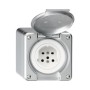 HAGER Steckdose Robusto T15 kunststoff aluminium