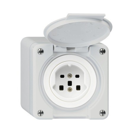 HAGER Steckdose Robusto T25 lichtgrau