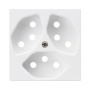 HAGER Frontplatte Kallysto 3xT13 parallel weiss