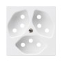 HAGER Frontplatte Kallysto 3xT13 parallel weiss