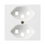 HAGER Frontplatte Kallysto 2xT23 weiss