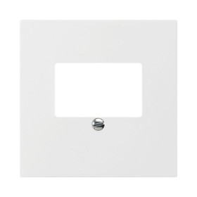 HAGER Frontplatte Kallysto T+T 6p RJ45 Steckdose weiss