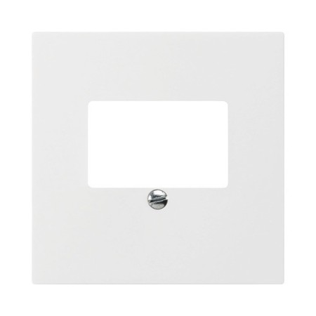 HAGER Frontplatte Kallysto T+T 6p RJ45 Steckdose weiss