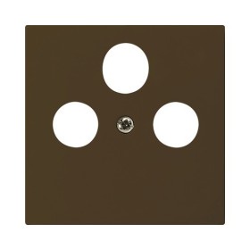HAGER Frontplatte Kallysto R/TV/SAT braun