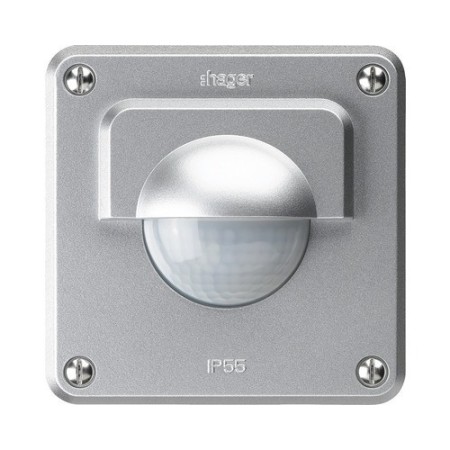 HAGER Bewegungsmelder Robusto 180° aluminium