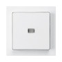 HAGER Frontplatte Druckschalter beleuchtet weiss